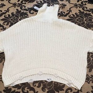 Cozy White Turtleneck Sweater